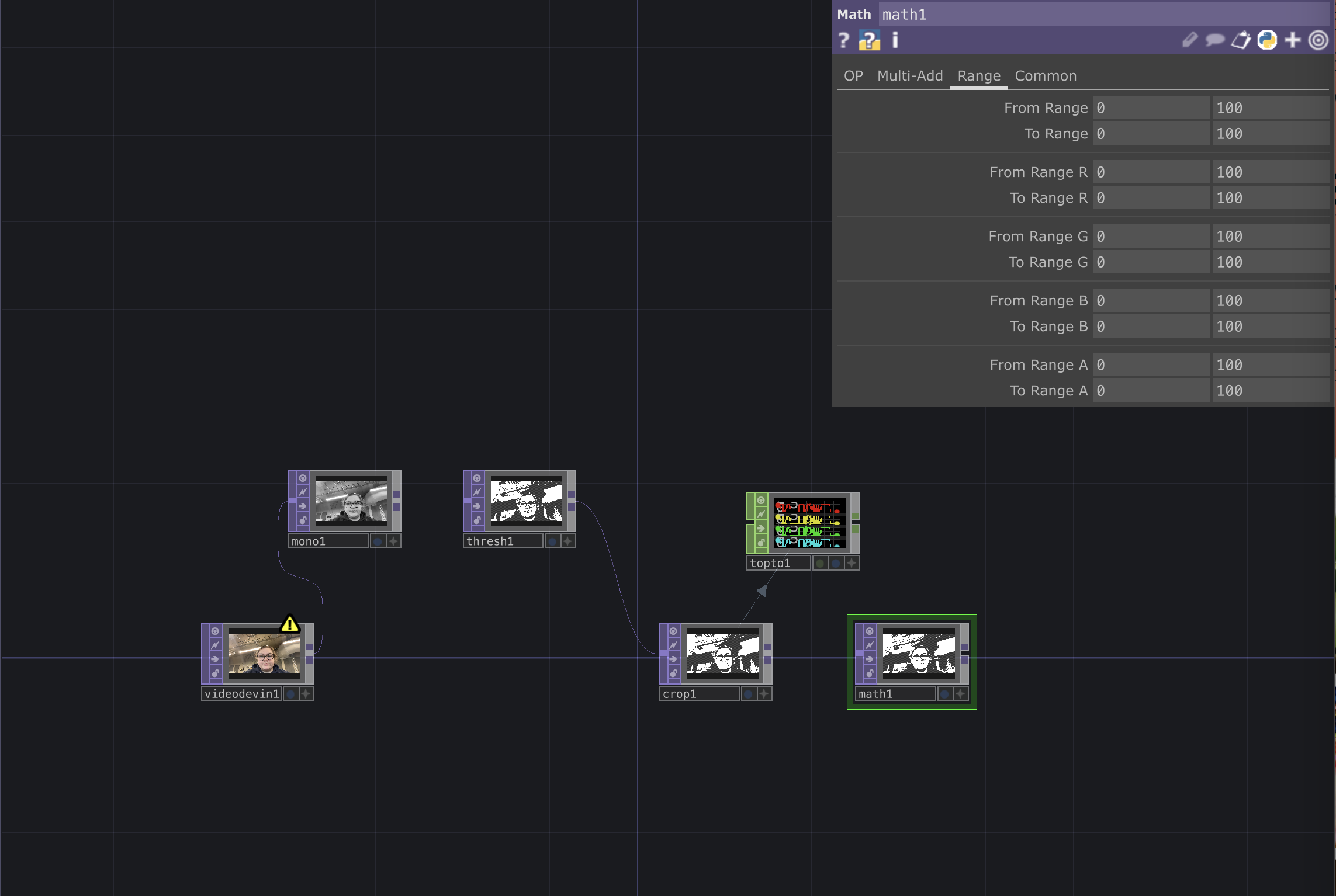 through these images I was looking at using the webcam with touchdesigner, Relized I had put the wring math into my sequince so I needed to go back and make sure it was the correct one in order fot it to work properly.<div class='container'><iframe class='responsive-iframe' src='https://www.youtube.com/embed/tgbNymZ7vqY'></iframe></div>
